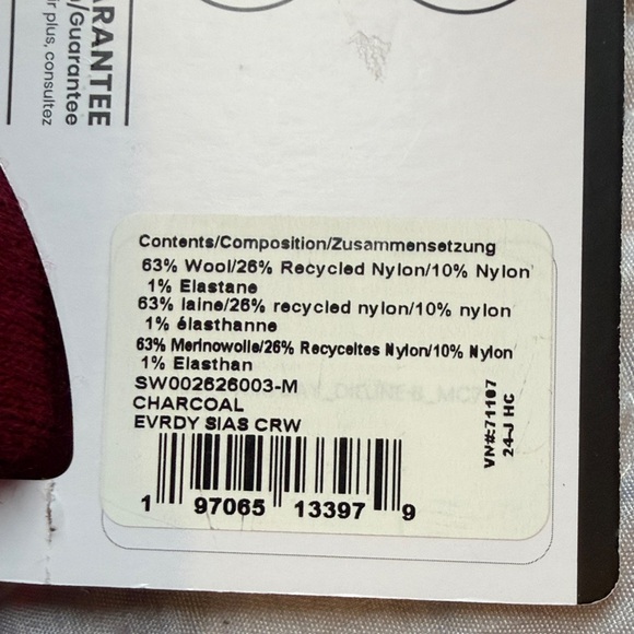 Smartwool Everyday Unisex Merino Socks - Red and Black - Picture 4 of 4